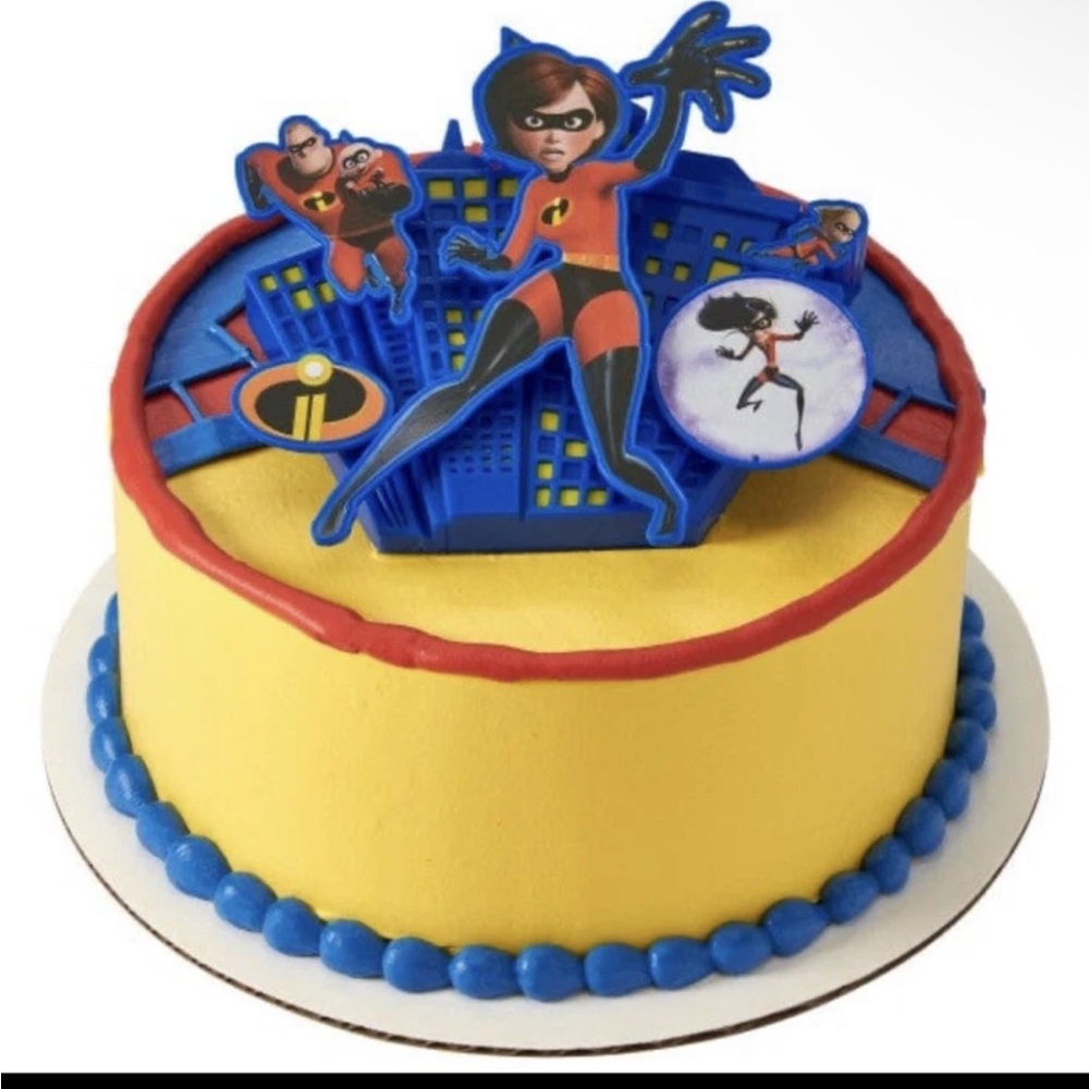 Disney Pixar The Incredibles DecoPac Cake Topper Set – New Sealed – Party Deco